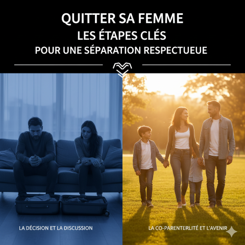 Quitter sa femme les étapes clés pour une séparation respectueuse et une reconstruction sereine